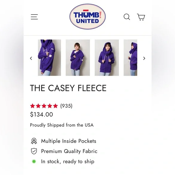 Thumb UNITED “Casey” hoodie - Picture 13 of 13
